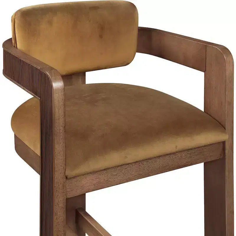 Tabouret de bar en velours