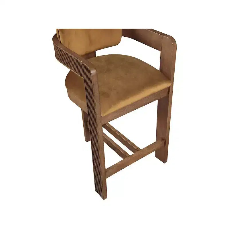 Tabouret de bar en velours