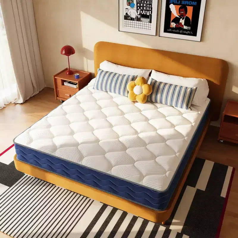 Matelas Hybride Ferme Mousse à Mémoire de Forme Gel Ressorts Ensachés Certifié CertiPUR-US, OEKO-TEX, SGS, Blanc
