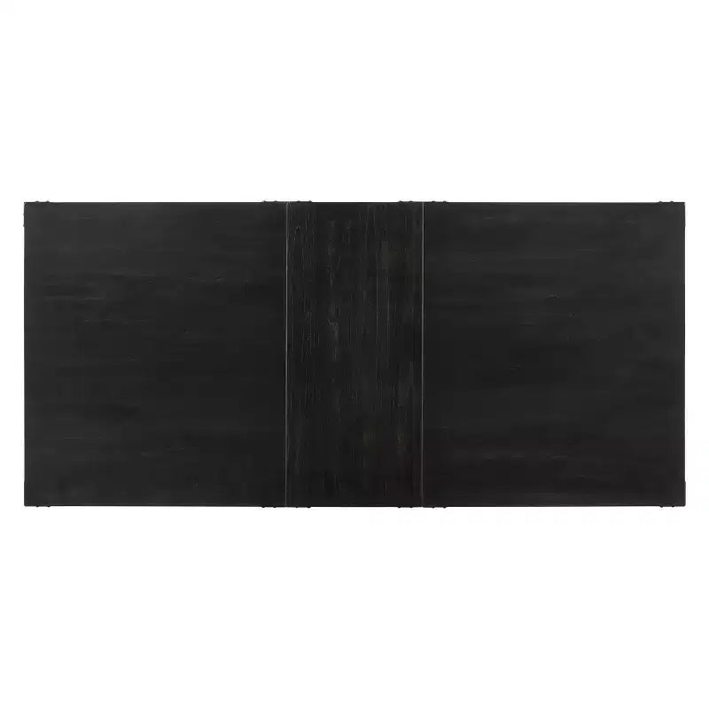 Table à manger Vintage Noir - Rectangulaire, non extensible, 6 places