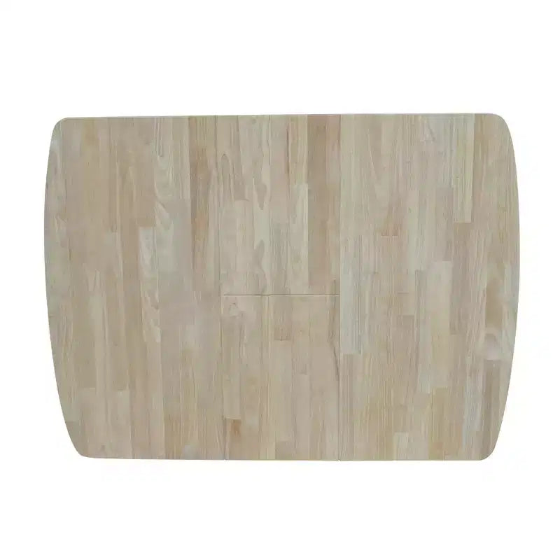 Table à manger extensible 36" avec rabats papillon et pieds de style Shaker, non finie