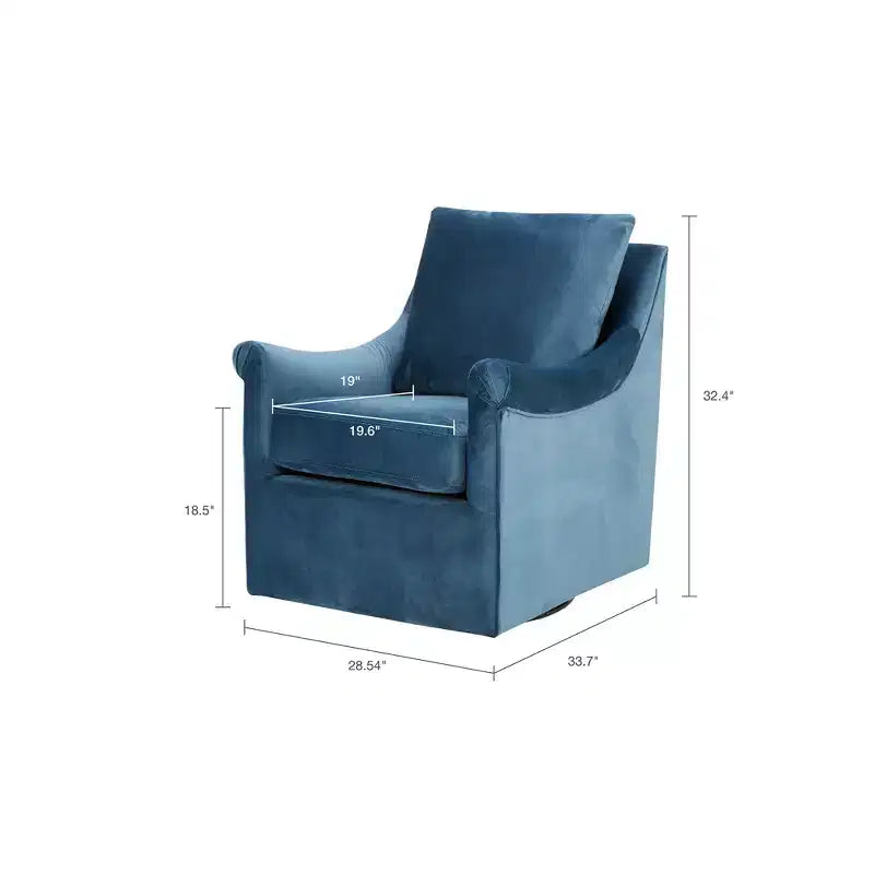 Chaise pivotante - Bleue