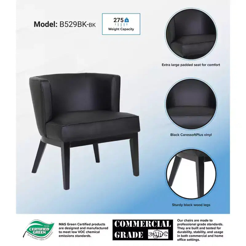 Fauteuil d'appoint noir