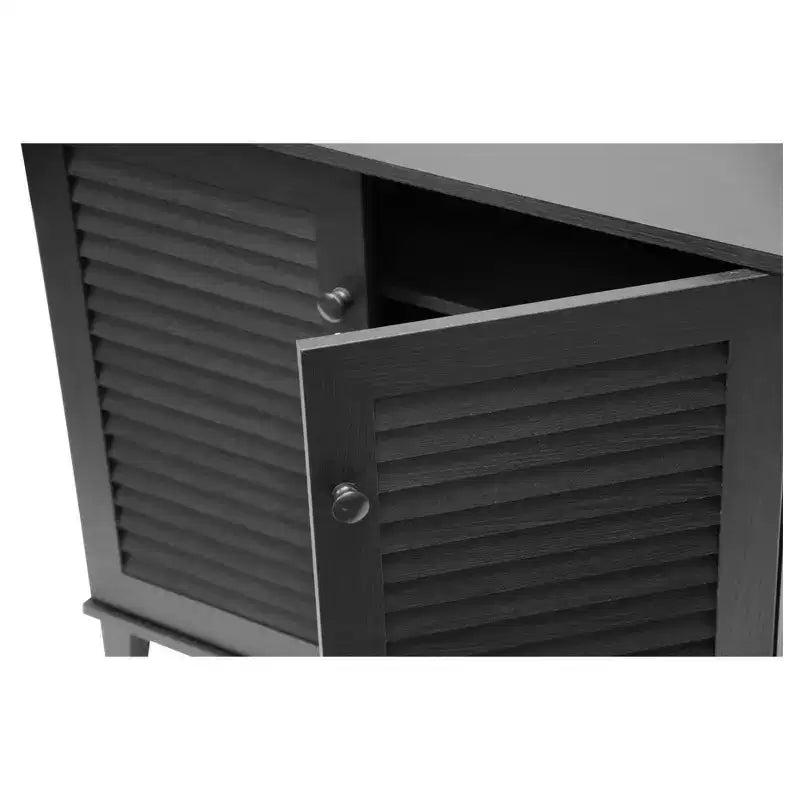 Meuble de rangement pour chaussures Espresso - Bois composite, organisateur autoportant pour 16 paires