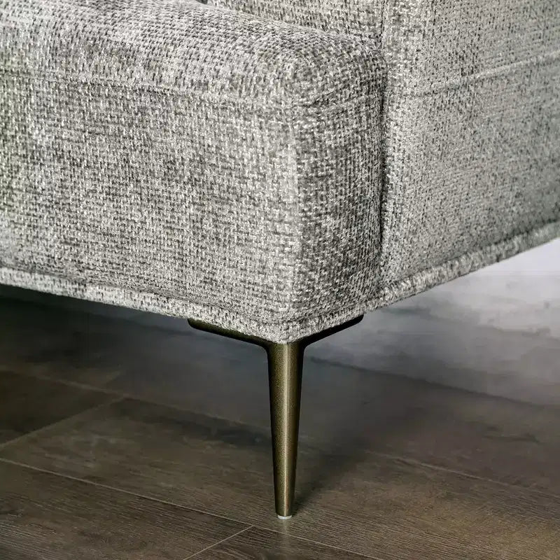 Causeuse 65 po avec coussin en chenille en T et dossier extensible