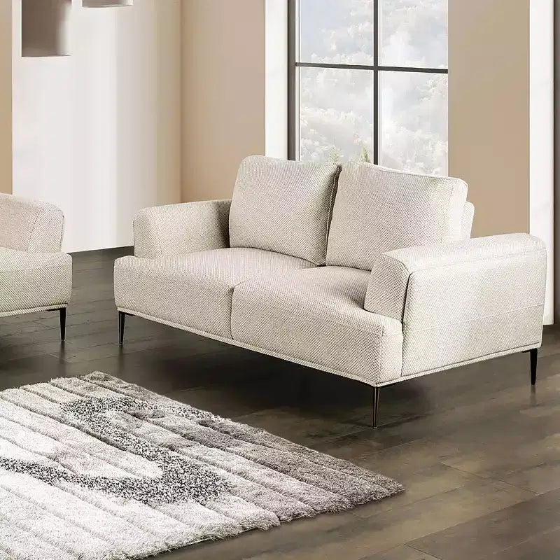 Causeuse 65 po avec coussin en chenille en T et dossier extensible