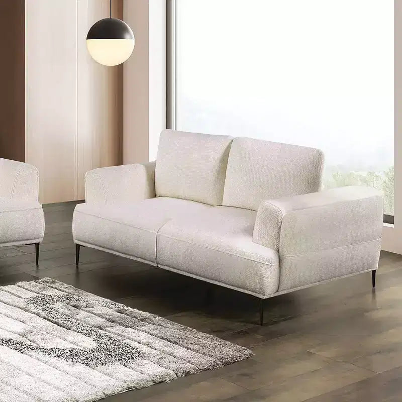 Causeuse 65 po avec coussin en chenille en T et dossier extensible