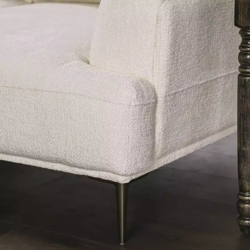 Causeuse 65 po avec coussin en chenille en T et dossier extensible