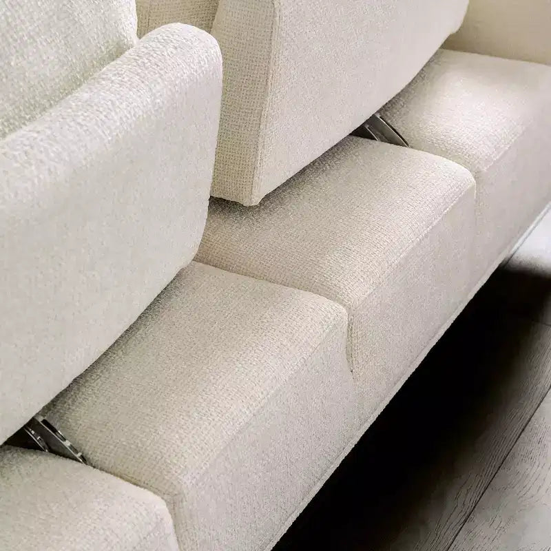 Causeuse 65 po avec coussin en chenille en T et dossier extensible